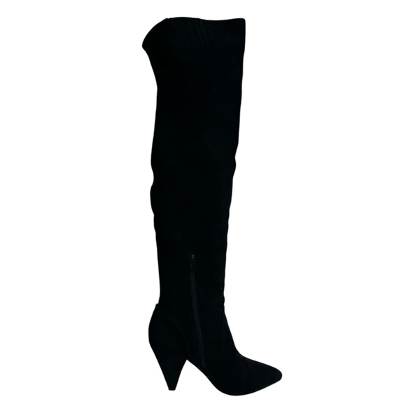 Kurt Geiger London Women's Over The Knee Suede Boots Heels Black Size 38.5 US 8 - Picture 9 of 12